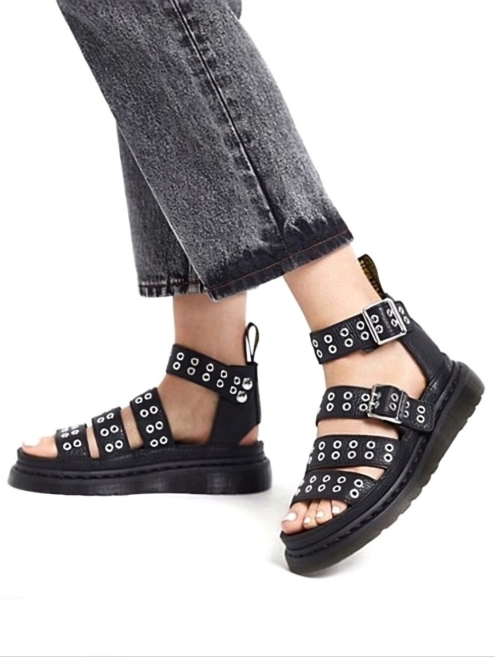 DR. MARTENS Clarissa II HDW Platform Sandals US 8